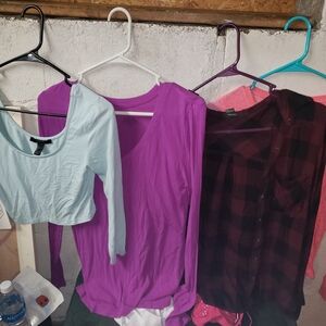 Purple Fitted 3/4 Sleeve Bodysuit